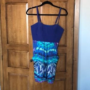 Cynthia Vincent silk corset party dress